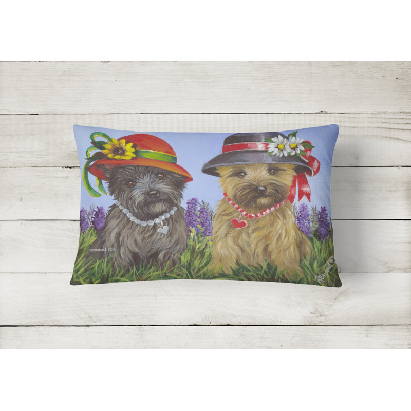  Housse et insert de coussin d'extérieur pour l'extérieur, Cairn Terrier sœurs