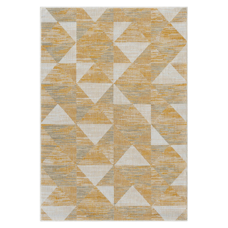 Ronaldo Geometric Indoor / Outdoor Area Rug, Rectangle 80 x 150cm