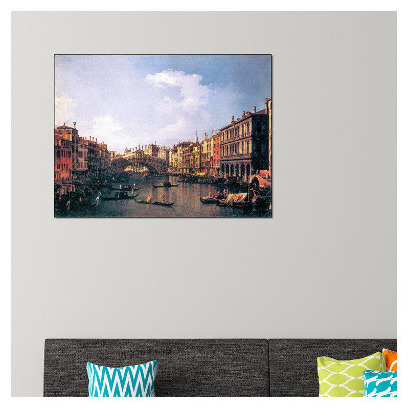 'The Rialto Bridge from the South' Graphic Art Print