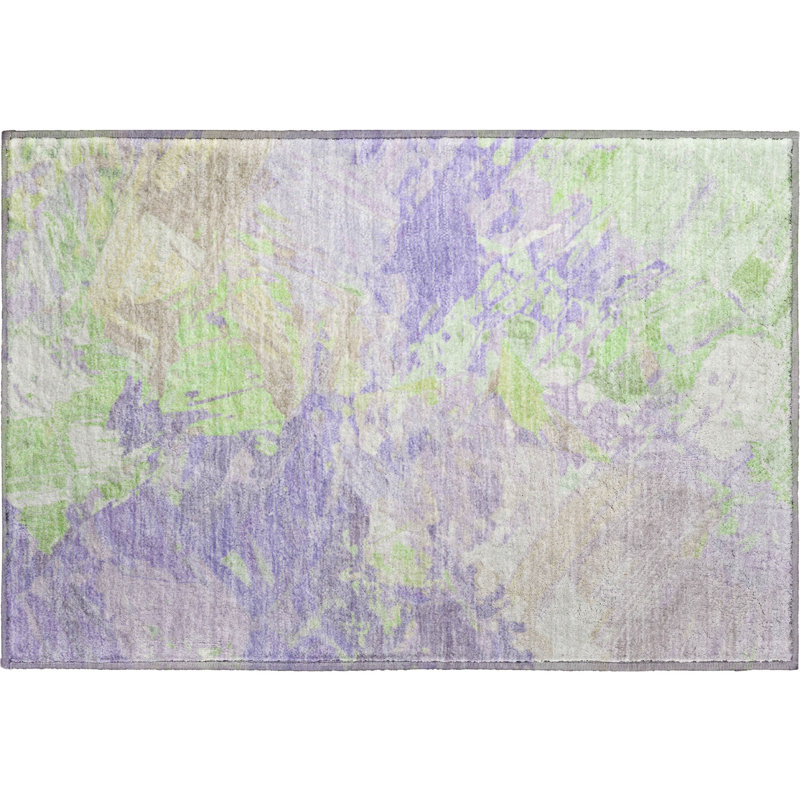 Premium Machine Washable Varroville AMF1713 Abstract Rug, Rectangle 1'8" x 2'6"