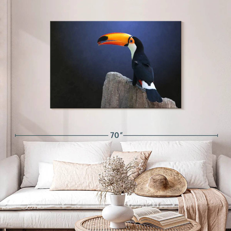 Toucan With Grape, 30" H x 45" W