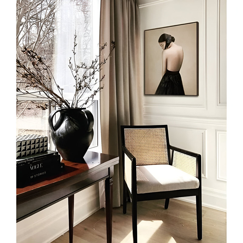 Fauteuil Antonia Cane, Black