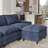 108'' Comfy  U Shaped Sectional Modular Deep 5-Piece Cloud Sofa with Ottomans- Premium Fabric-1861371613