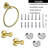 3 - Piece Bathroom Hardware Set Towel Ring Set with Towel Hooks-91973401