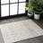 Giannini Geometric Moroccan Area Rug in Gray/ Off White-252609319