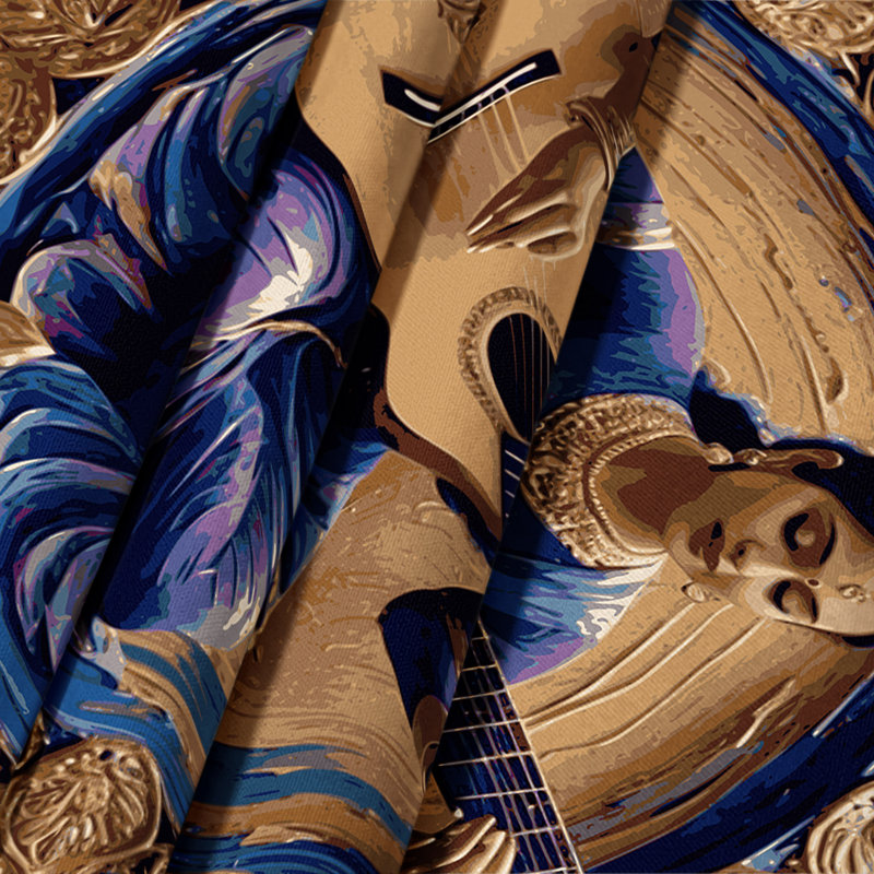 Tapisserie murale «Music Sitar», 26 po x 36 po