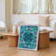Toile, "Design a Vibrant Mandala Design", présentant des motifs floraux complexes dans des tons de turquoise, bleu sarcelle et bleu foncé-817109216