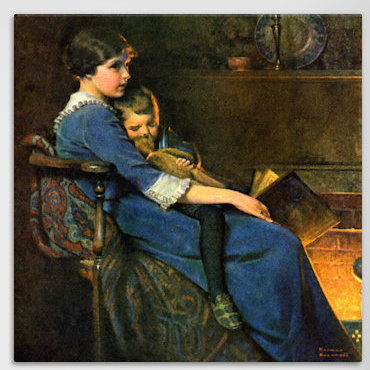 " Bedtime " by Norman Rockwell