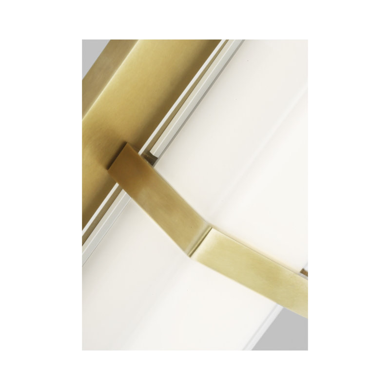 Milan 1 - Light LED Bath Bar, Natural Brass