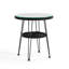 Kanchan Round Metal Outdoor Coffee Table With Umbrella Hole , 19.3'' in. W 19.3'' in. D-1812518079