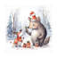 Animaux, un cadeau pour vous sur toile-312115933