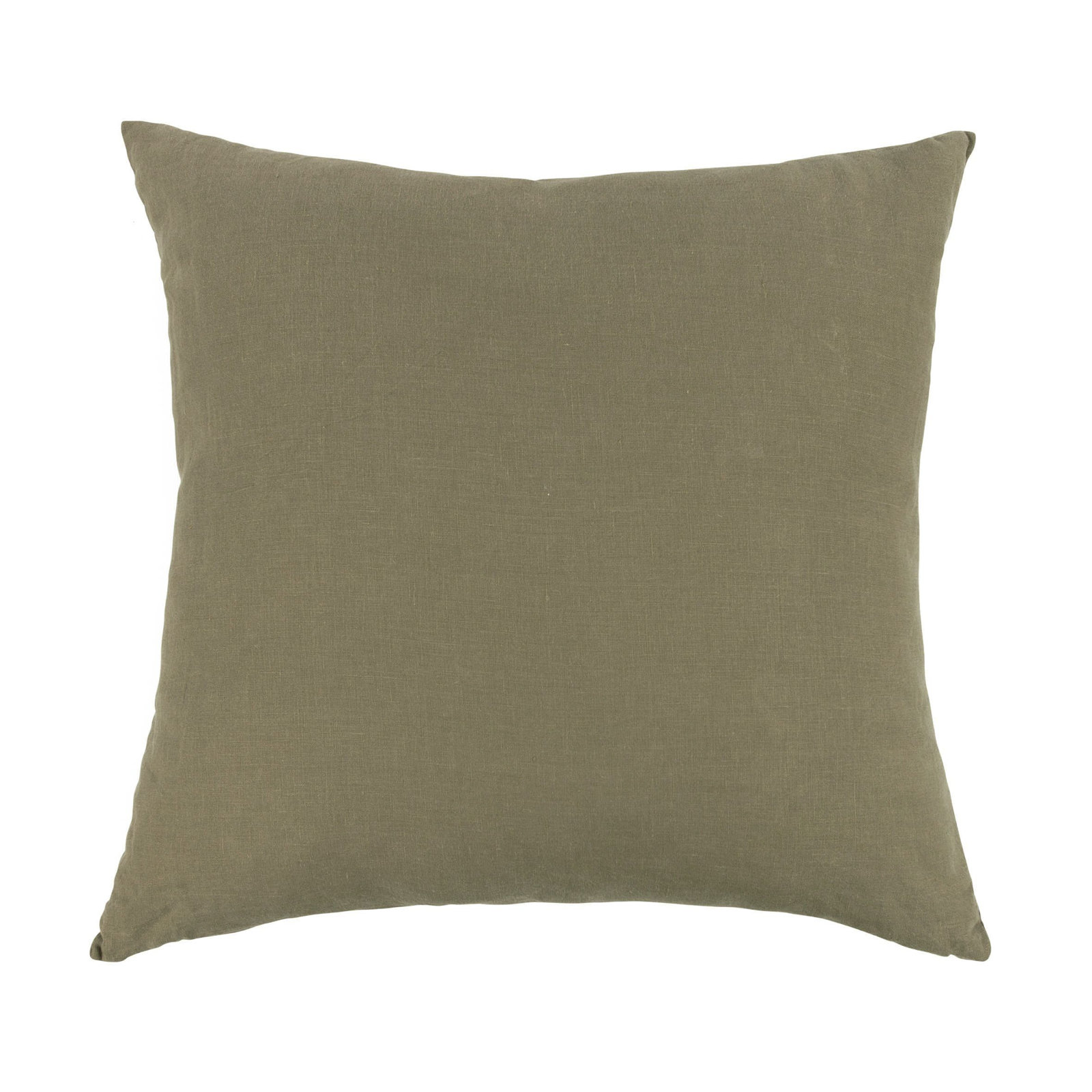 20" X 20" French Linen Throw Pillow, Moss