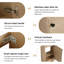 Meuble-lavabo simple avec plateau 18,13 po Lithea