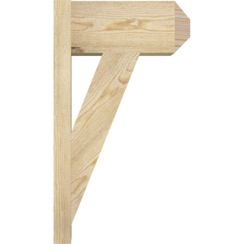 Artisan traditionnel en bois rustique, P 16 po x H 28 po, Sapin Douglas de 8 po (sciage brut)