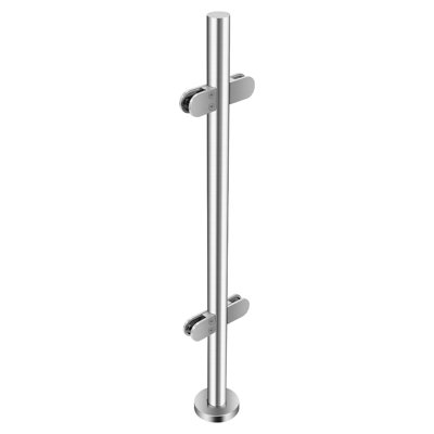 304 Stainless Steel Glass Railing Post Clamp Middle Post Balcony Stair Guardrail Support Column