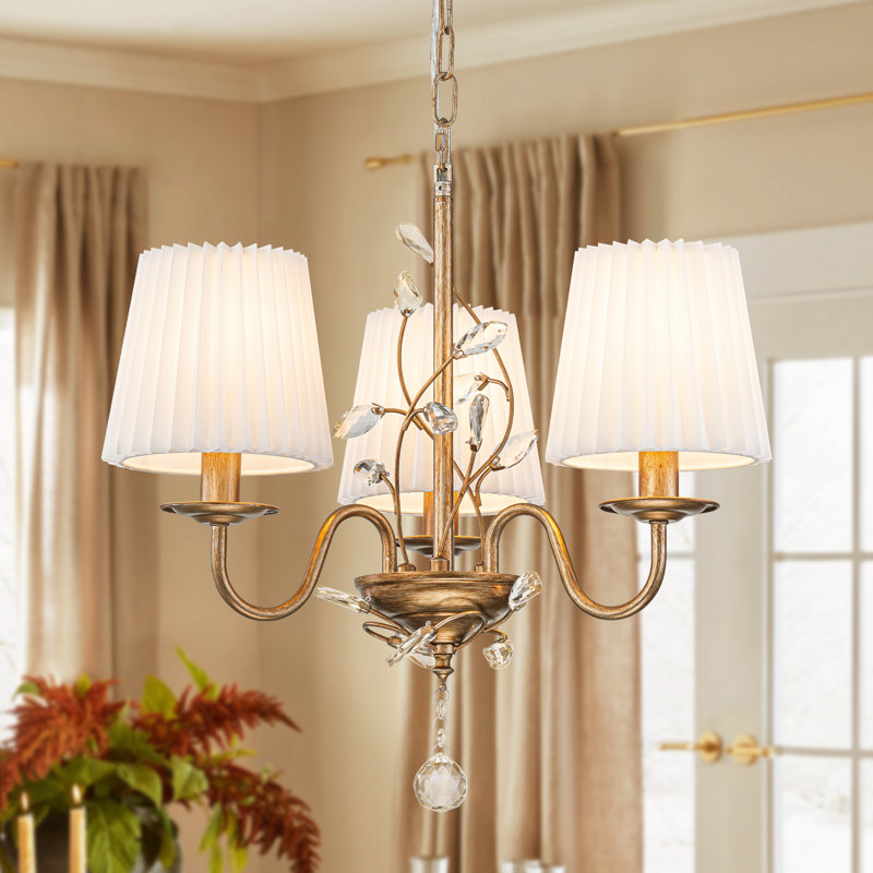 Lustre boho à 3 lumières à intensité variable 20,8 po