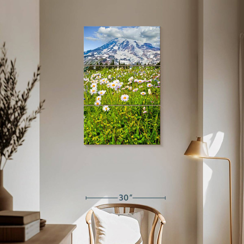 Alvord Mount Rainier Meadow, 57" H x 36" W