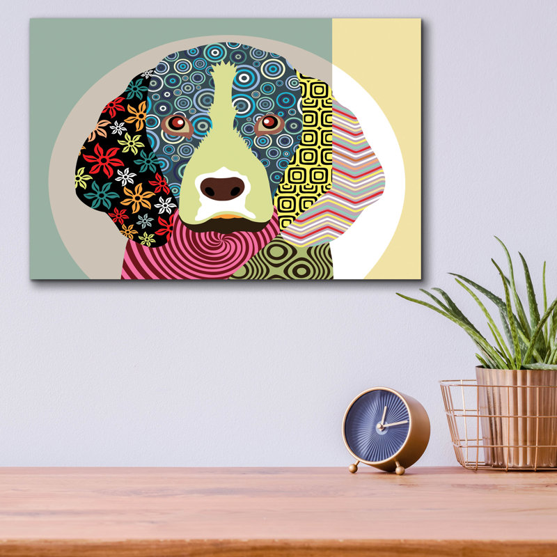 «Beagle Dog III» par Lanre Adefioyue, H 12 po x l 16 po x P 0,13 po