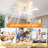 Abson 30.71" 7 - Blade Reversible LED Dimmable Ceiling Fan With Light And Remote-2109888075