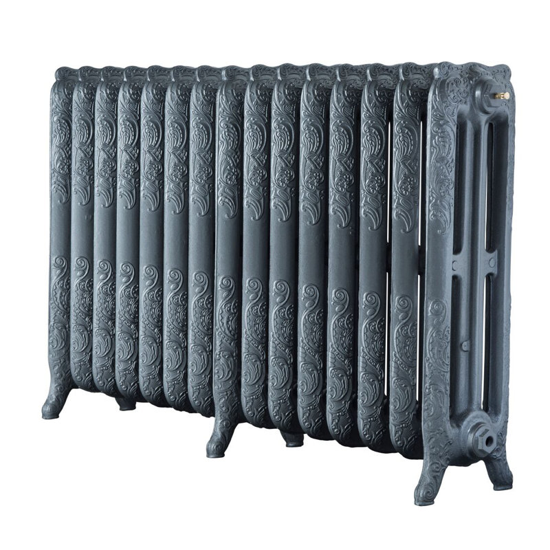 Aahil Horizontal Radiator, 768mm H x 1204mm W x 250mm D, Cast Grey