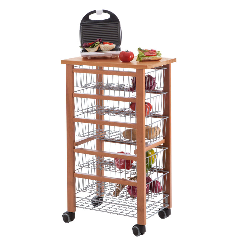 Montanez 47cm W Solid Wood Kitchen Island