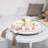 Decor 12In Round Wood Tray - White, Distressed, Farmhouse Rustic - Decorative Tray For Living Room, Coffee Table, Kitchen Table Or Farmhouse Serving Tray-122626286-122626283