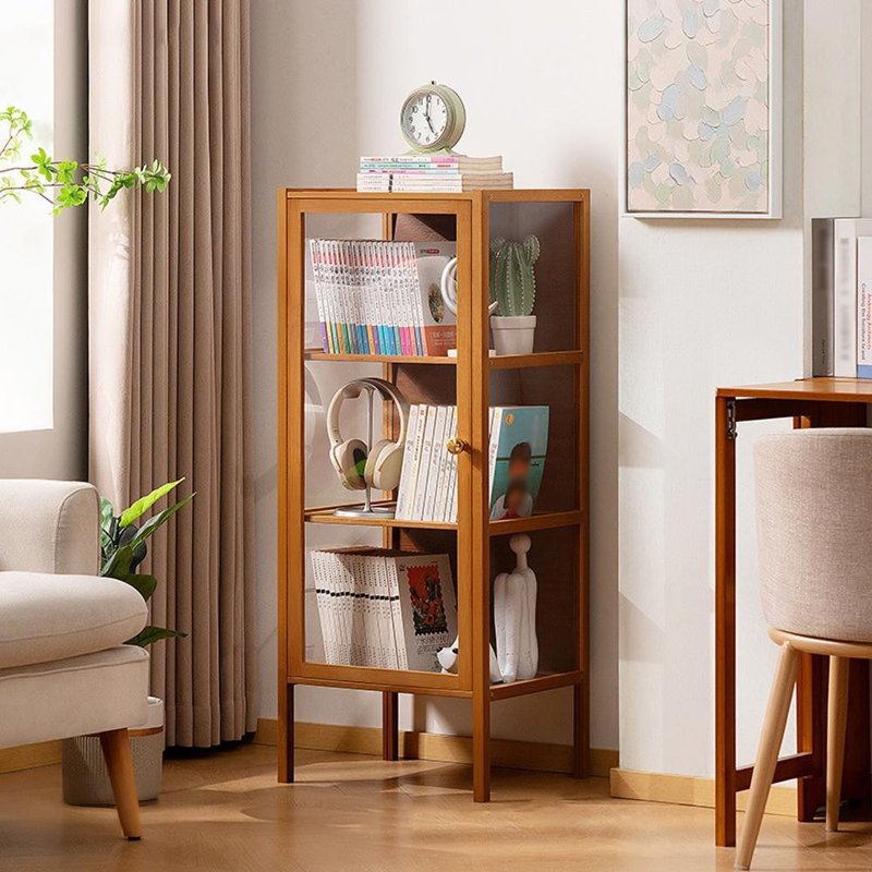 Solid Wood Rectangle Accent Cabinet