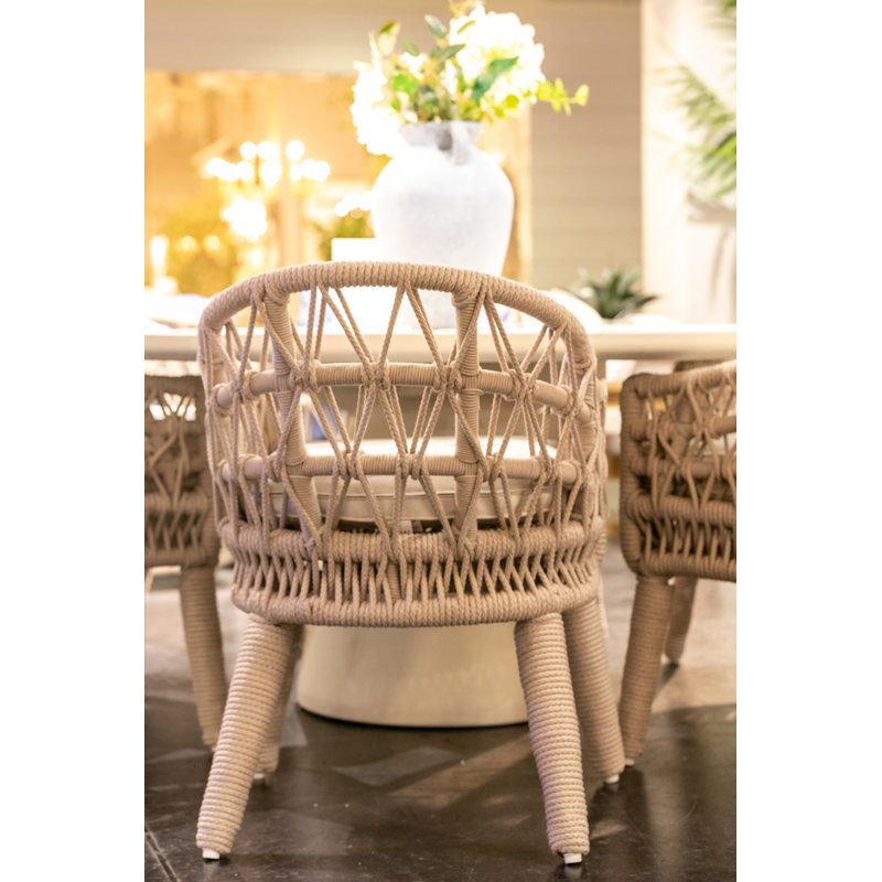 Dana Outdoor Dining Armchair, Echo Midnight Sunbrella®