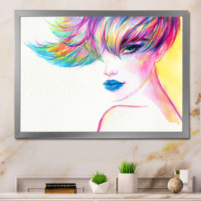 " Multicolor Portait Of A Fashionista II "