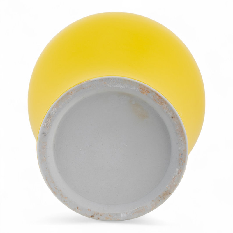 Celedon Ceramic Jar, Yellow