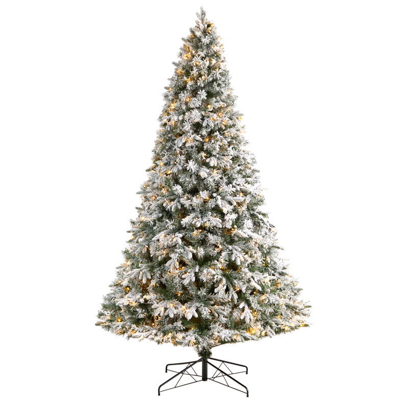 Lighted Artificial Christmas Tree, 9' H