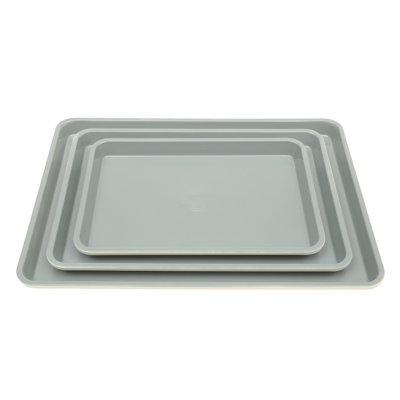 Sur La Table Kitchen Essentials Bake Sale 3-Piece Cookie Sheet Set – Nonstick Carbon Steel 13in, 15in, 18 Inch