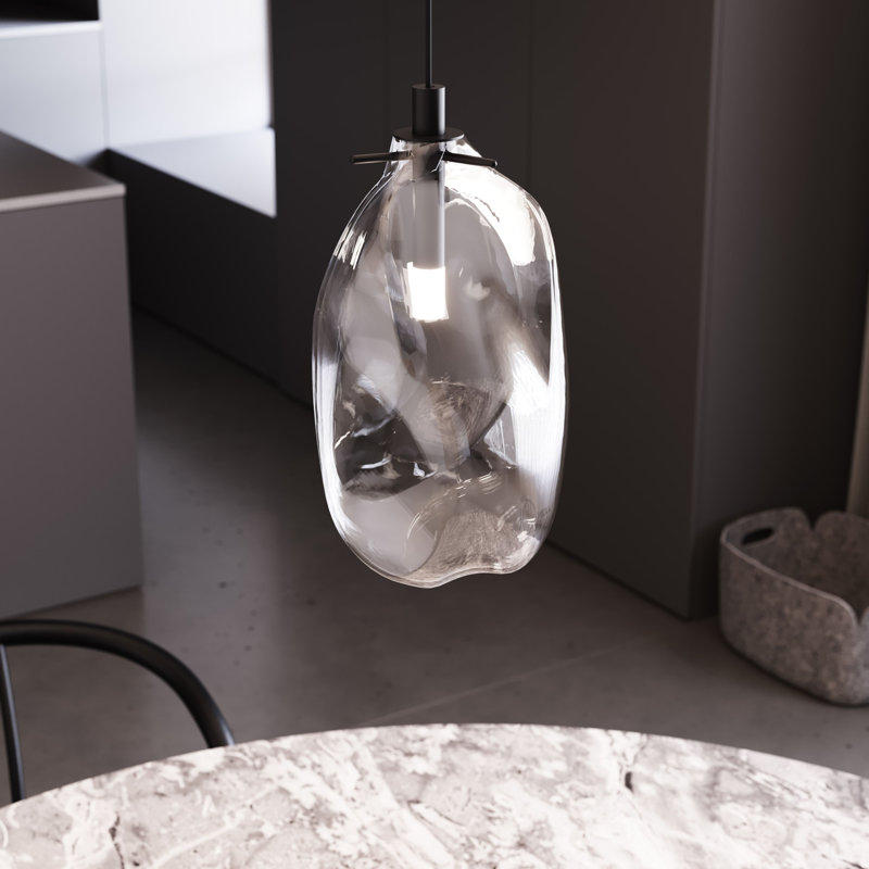 Liquid 3 - Light Pendant, 22" H x 22.5" W x 22.5" D, Poured White