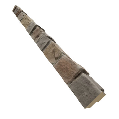 Universal Outside Corner for EverStone Faux Stone Siding Panels, 3"W x 3"D x 48"H, Charleston Color