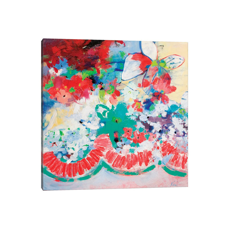 Flower Garlands by Kerri McCabe - Wrapped Canvas Print, 45.72 cm H x 45.72 cm W