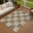 Machine Washable Indoor/Outdoor Chantille ACN2476 Floral Rug-687447129-687447131