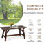 Shiyanna Rectangular Pine and Cedar Solid Wood Outdoor Side Table , 41.48 " W 19.48 " D-98727823