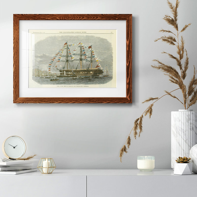 Antique Clipper Ship I, Érable, H 28 po x l 42 po x P 1,5 po