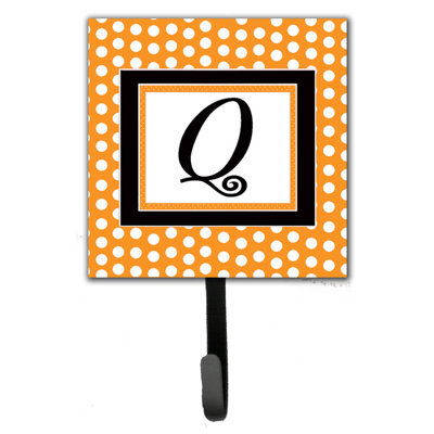 Porte-laisse coussin monogramme et crochet mural