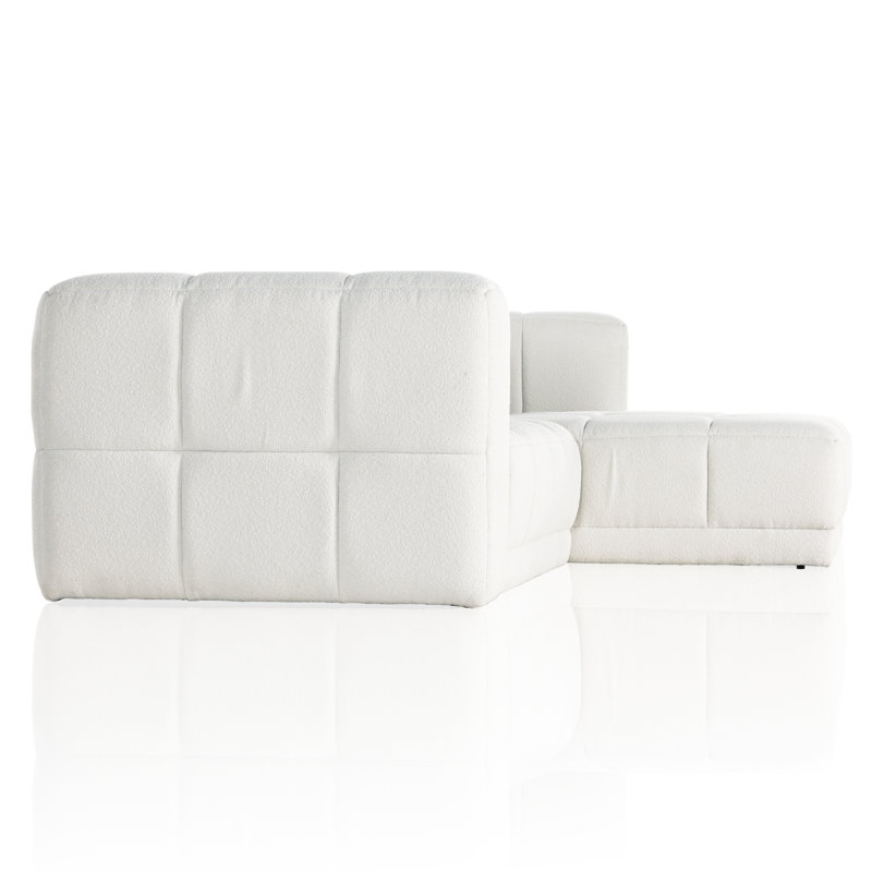 Tavi Chaise Sectional, Alcala Graphite Polyester Blend