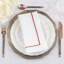 Odelle Embroidered Line Design Dinner 4 Piece Napkin Set-620832489
