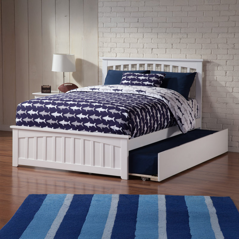 Huntsville Kids Platform with Trundle, Full, White
