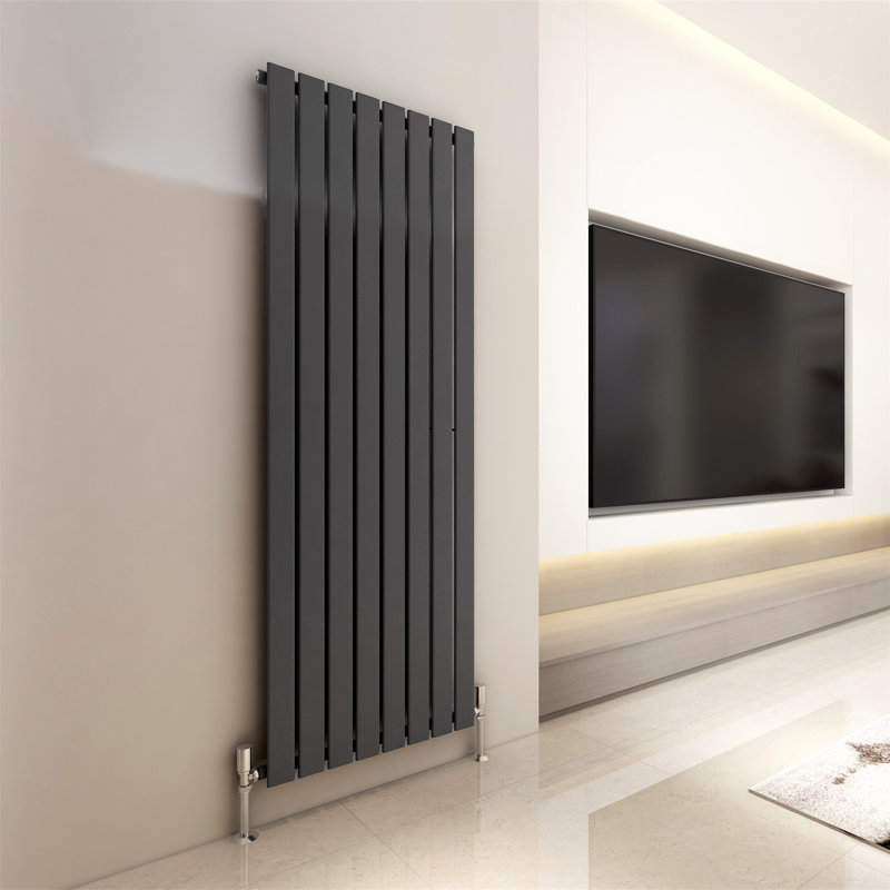 Aarvik Designer Radiator, Grey, 1800cm H x 544cm W