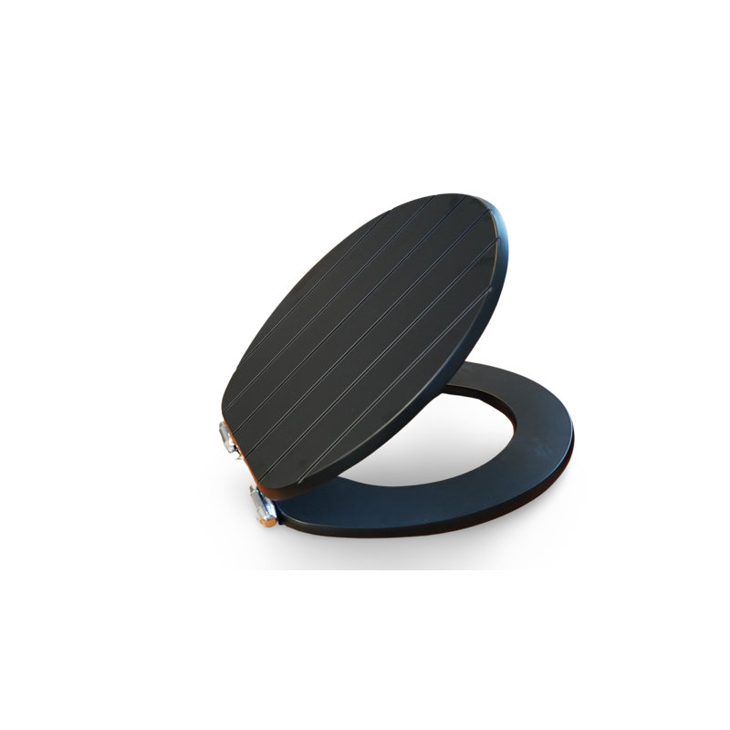 Oval Toilet Seat, Black