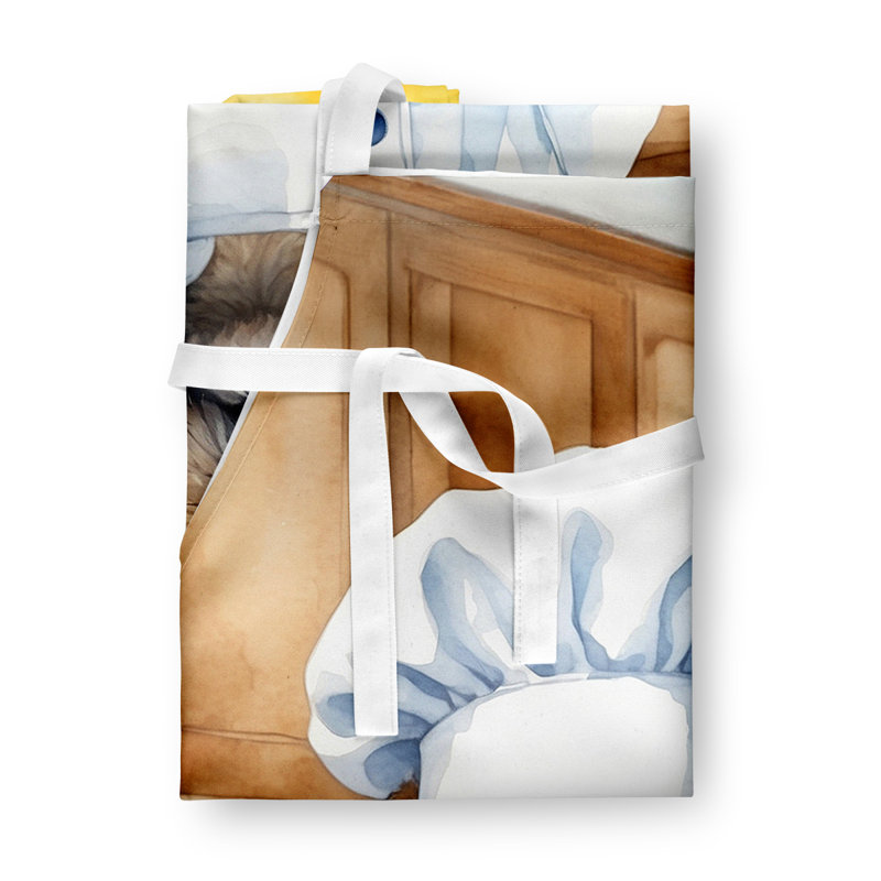No Pattern Bib Apron