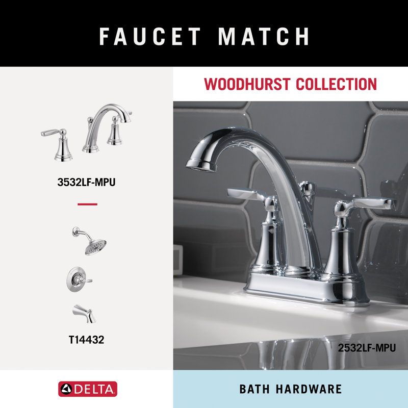 Accessoire de quincaillerie de salle de bain Woodhurst, Chrome chrome