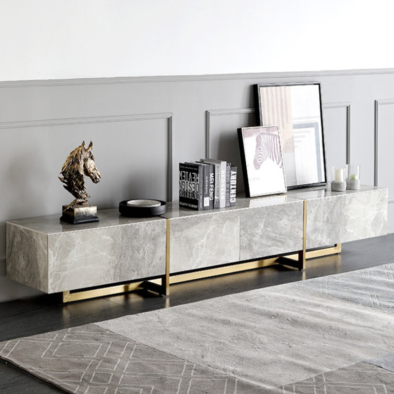 Crédence de rangement l 15,7 po Zawdie, Gris