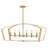 40" 6-Light Candle Open Frame Linear Chandelier-142960121