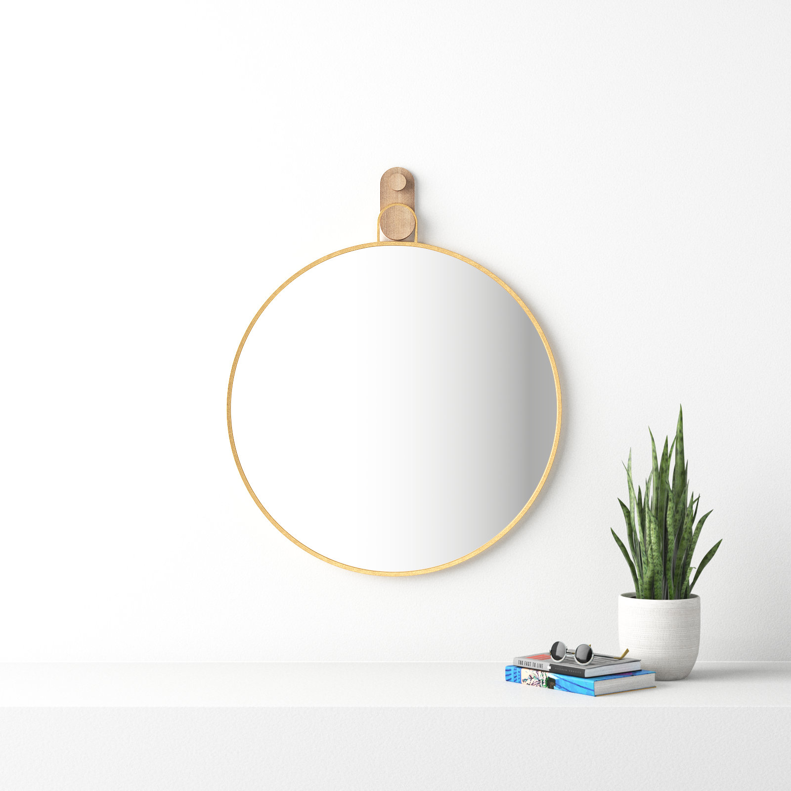 Ady 40" Oak Accent Mirror