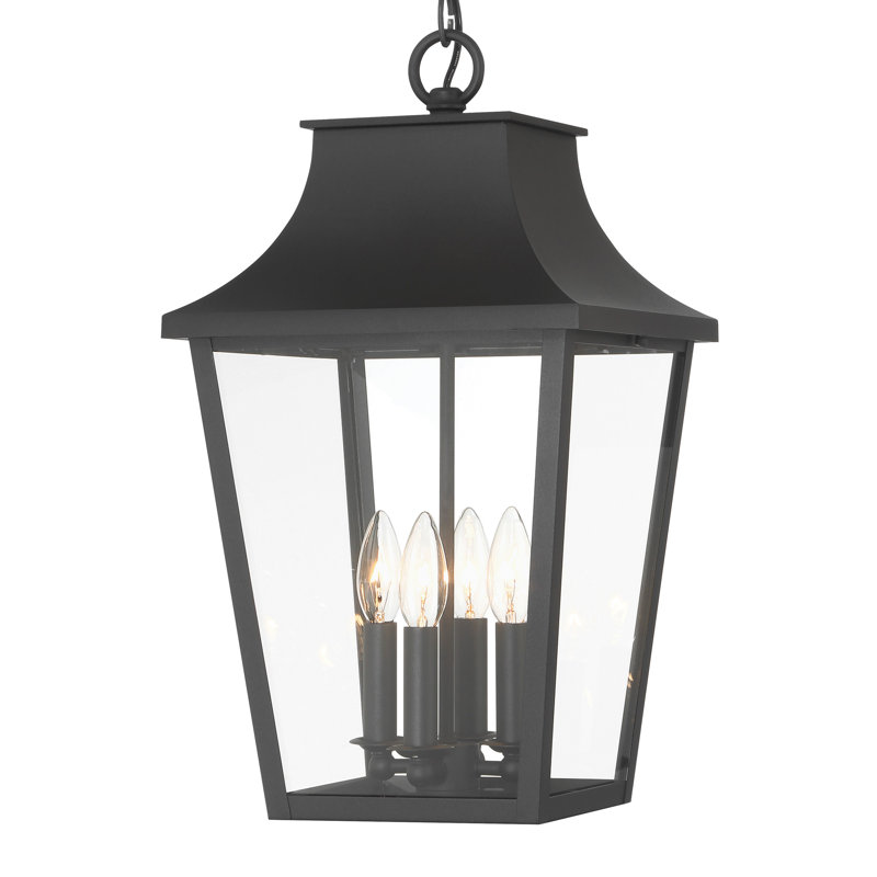 Lark Manor™ Jone - 4 Light Outdoor Pendant In Sand Coal Finish